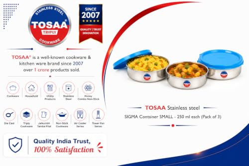 TOSAA Stainless Steel Sigma Container