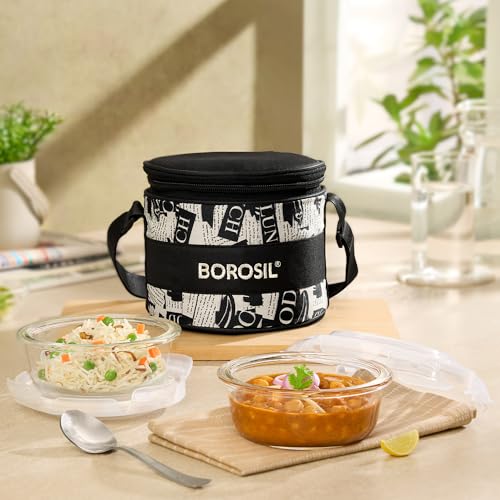 Borosil Nostalgia Borosilicate Glass Lunchbox