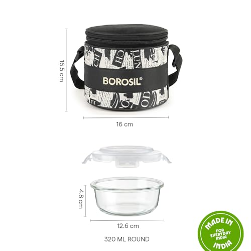 Borosil Nostalgia Borosilicate Glass Lunchbox