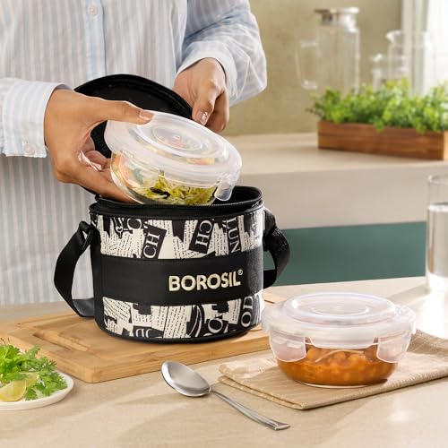 Borosil Nostalgia Borosilicate Glass Lunchbox