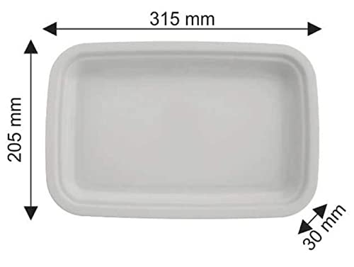 Signoraware Big Plastic Serving Tray, White, 1 Piece - Image 2