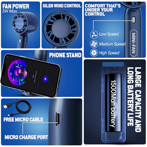 Wagzo-Portable Mini USb Fan Rechargeable
