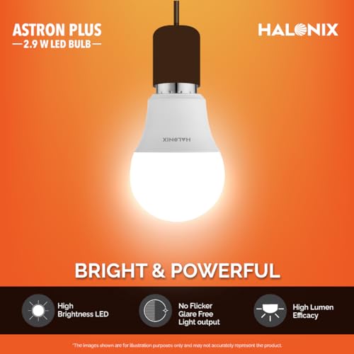 Halonix 2.9W B22 LED Cool White Bulb, Pack of 50 - Image 4