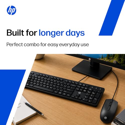 HP KM120 Wired Mouse and Keyboard Combo (AB3D0AA) - Image 4