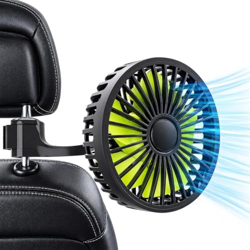 USB Car Backseat Fan, 3 Speeds 360 Degree Rotatable multipurpose use - Image 3