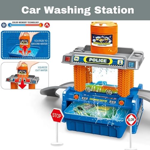 Color Changing Car Wash Playset