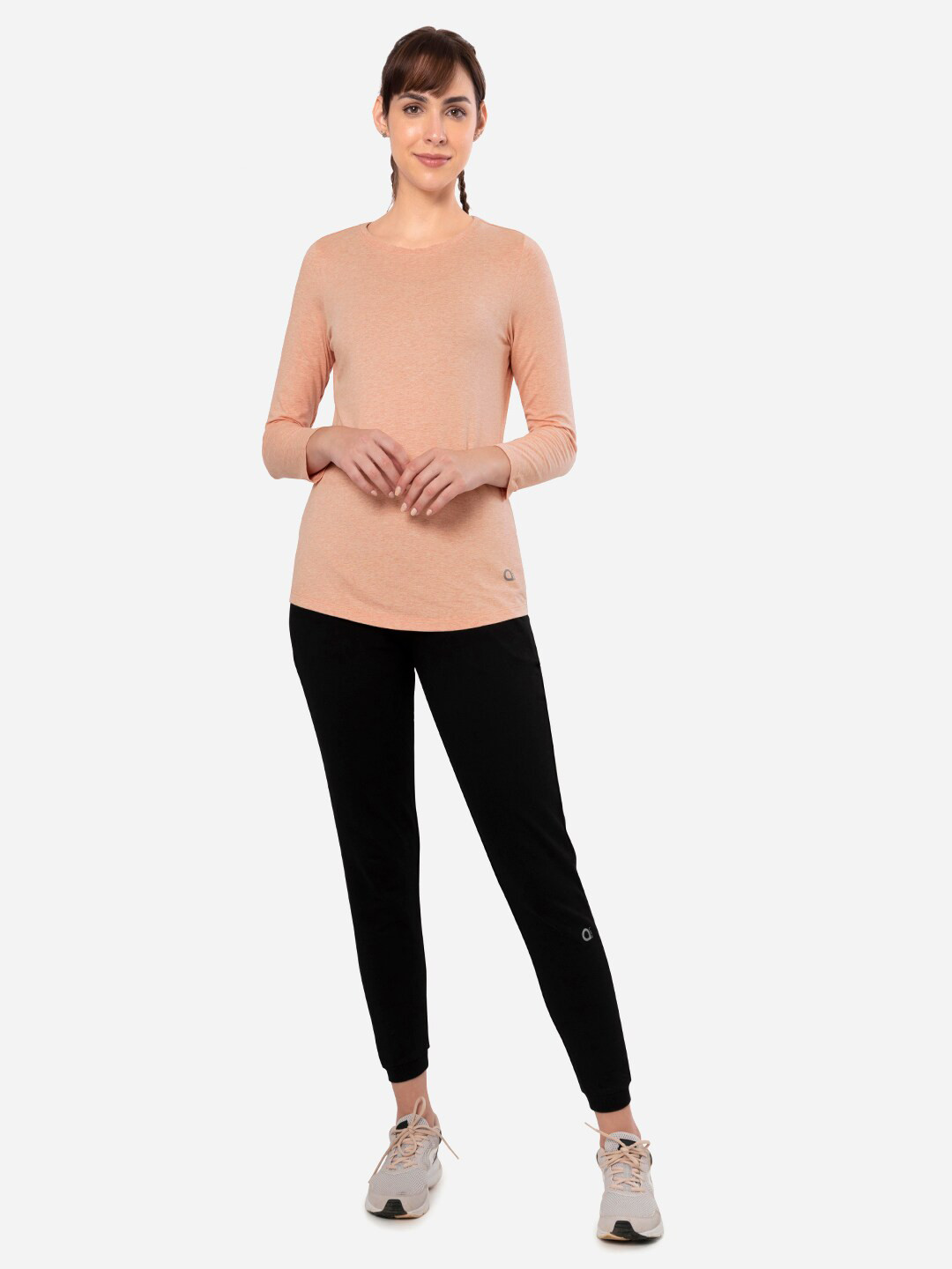 Amante Three-Quarter Sleeves Round Neck Cotton Relaxed Fit T Shirt - Image 5