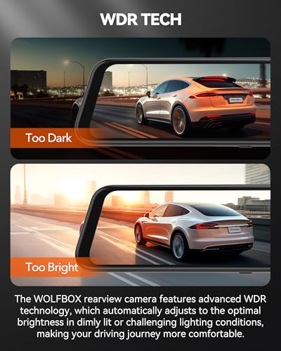 WOLFBOX G840H 12" Touchscreen Mirror