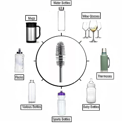 2 Piece Silicone Bottle Cleaning