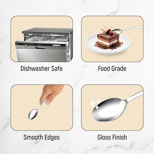 Judge by Prestige Sparkle Stainless Steel Dessert Spoon - Image 4