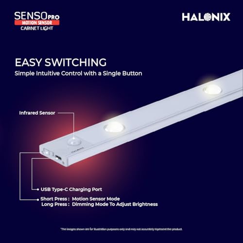 Halonix 4 Led Dimmable Rechargeable