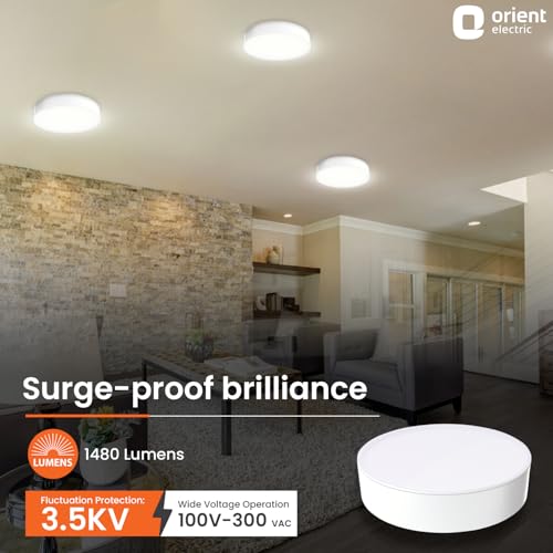 Orient Electric 18W Rimless Round