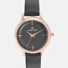 Daniel Klein Analog Black Dial Women's Leather Watch-Dk11676-5 - Image 2