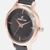 Daniel Klein Analog Black Dial Women's Leather Watch-Dk11676-5 - Image 3