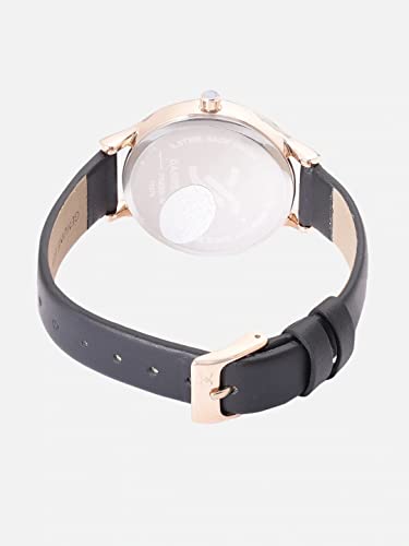 Daniel Klein Analog Black Dial Women's Leather Watch-Dk11676-5 - Image 5