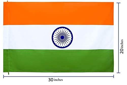 Premium Fabric Indian Flag (National Flag of India Size 20x30 inch) - Image 2