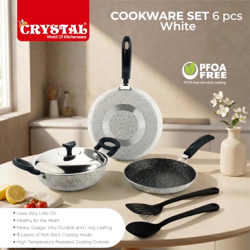 Crystal Aluminum 6 Pcs Non
