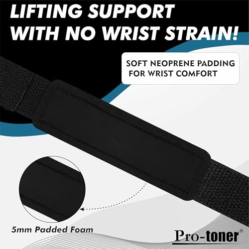 Weight Lifting Straps, Wrist Support for Gym, 2-Piece - Image 6