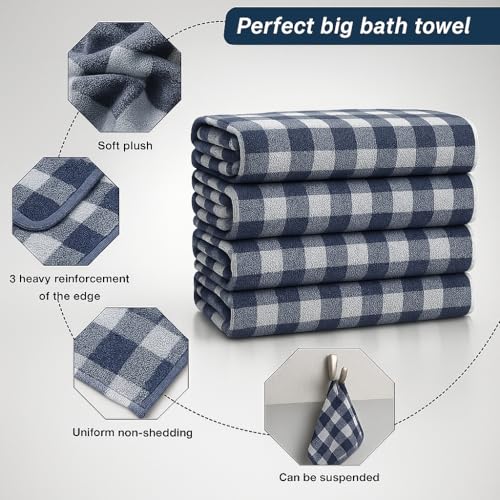Cortina Checks Printed Microfiber Towels
