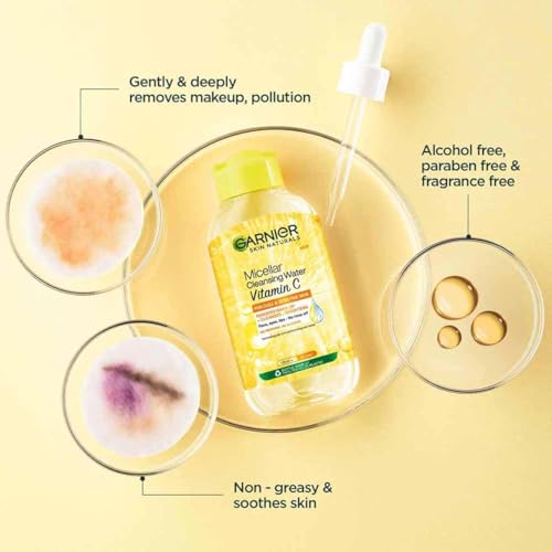 Garnier Vitamin C Micellar Cleansing Water- For Bright Skin, 400ml - Image 4