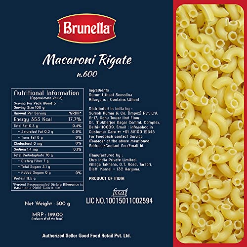 Brunella Chifferi Rigati Pasta, 500g - Image 4