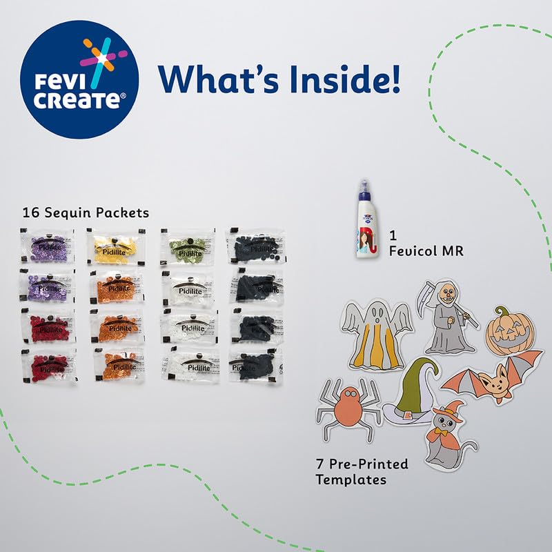 Fevicreate Stick-n-Create Sparkly Sequins Spooks-n-Scares