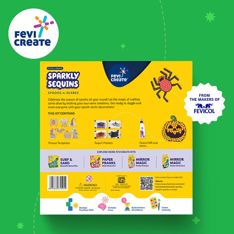 Fevicreate Stick-n-Create Sparkly Sequins Spooks-n-Scares