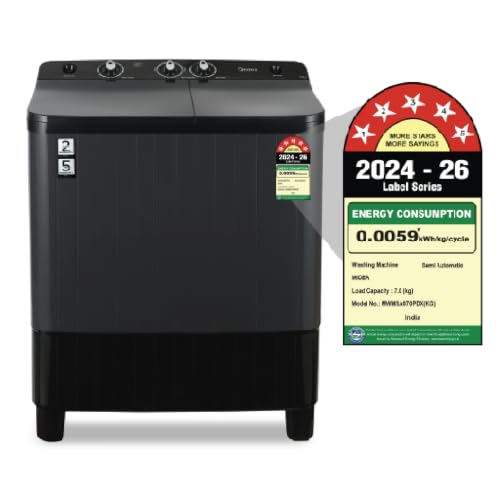 Midea 7kg Semi Automatic Top