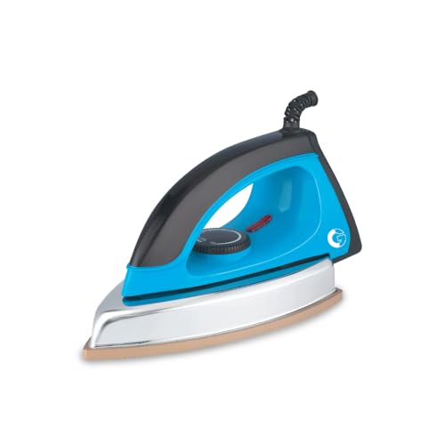 CG -IRNOR1100 Norris Heavy Weight Dry Iron Press 1000 W with Anti-Bacterial Non-stick, German Coated Soleplate, 360 Degree Flexi Cord, BIS Certified 2Yr Replacement Manufacturer Warranty