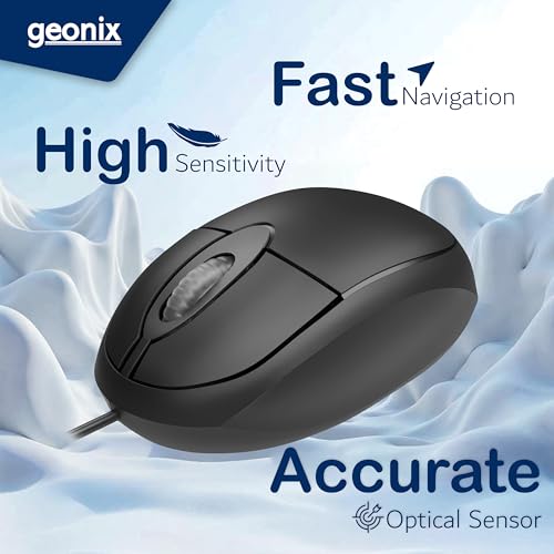 GEONIX Essential Wired Optical Mouse