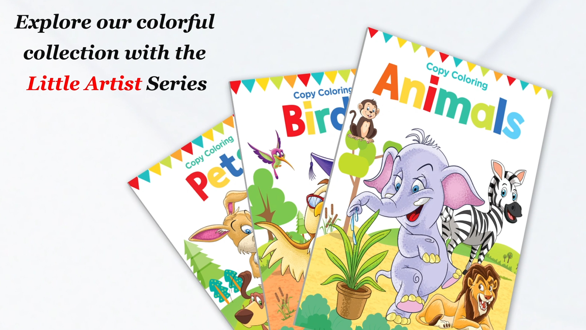 Little Artist Series Animals: Copy Colour Books - Image 2