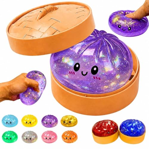 Squishy Dumpling Toy with Container