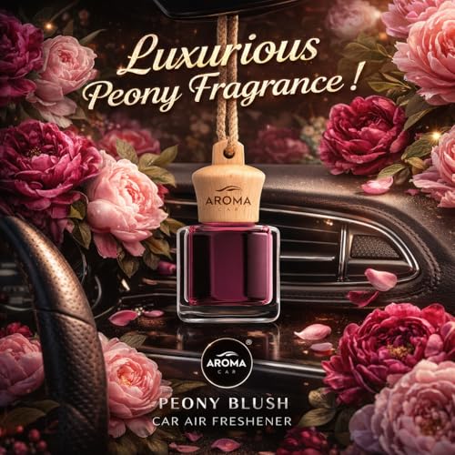 Aroma Car Perfume Wood Air Freshener Peony Blush 7ml - Image 2