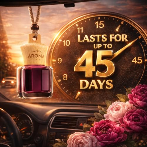 Aroma Car Perfume Wood Air Freshener Peony Blush 7ml - Image 3