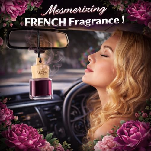 Aroma Car Perfume Wood Air Freshener Peony Blush 7ml - Image 4