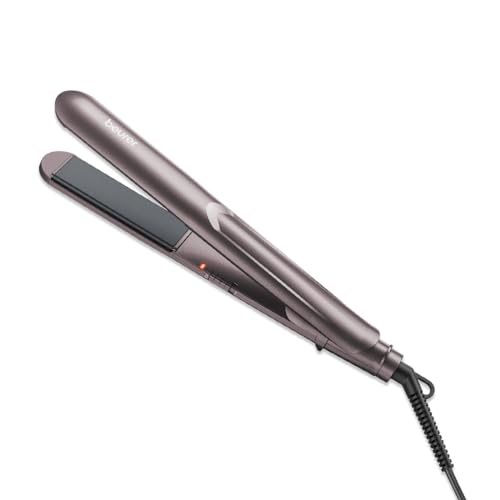 Beurer HS 15 German Engineering I Hair Straightener for women with Ceramic Plates I Fast Heating I 360° Swivel Cord I Auto Shut-Off I Plate Lock I Mains Powered I Travel Friendly I 3-Year Warranty I Violet in color