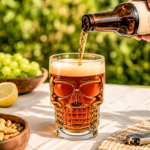 CELLO Skull Glass Beer Mug