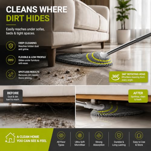 Microfiber Twist Mop with Long