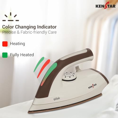 Kenstar Glido 1000 W Dry Iron (Brown & Ivory) - Image 3