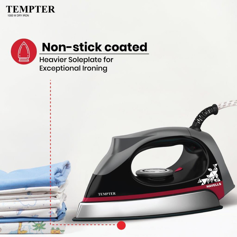 HAVELLS GHGDICNK100 1000 W Dry Iron (Black) - Image 5