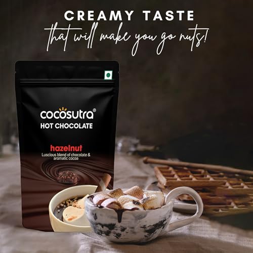 COCOSUTRA Hazelnut Hot Chocolate Mix, 100g - Image 5
