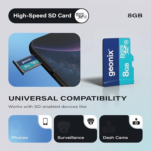 Geonix 8GB MicroSDXC, 150MB/s Read