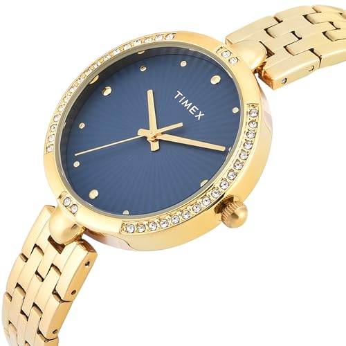 TIMEX Blue Round Dial Analog Women's Watch - TWEL22601 - Image 2