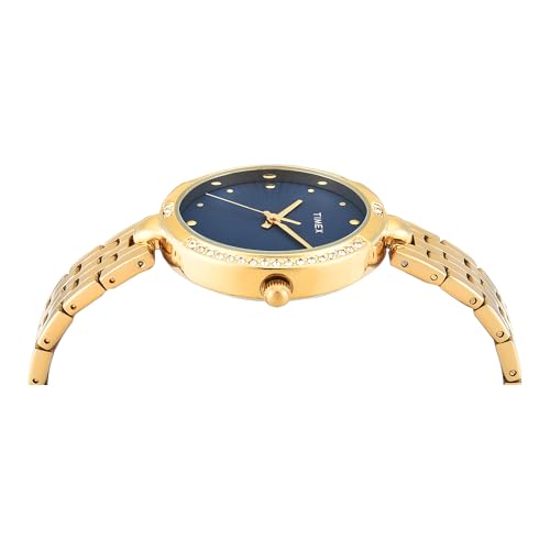 TIMEX Blue Round Dial Analog Women's Watch - TWEL22601 - Image 3