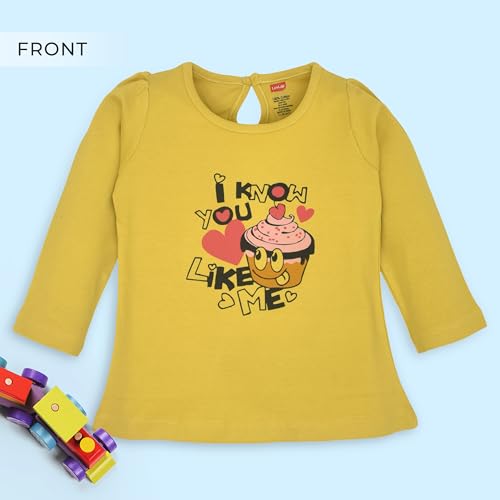 LuvLap Baby Girls 100% Cotton Full Sleeve Girls Top, Pack of 2 - Image 2
