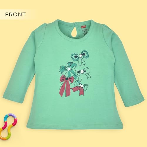 LuvLap Baby Girls 100% Cotton Full Sleeve Girls Top, Pack of 2 - Image 5