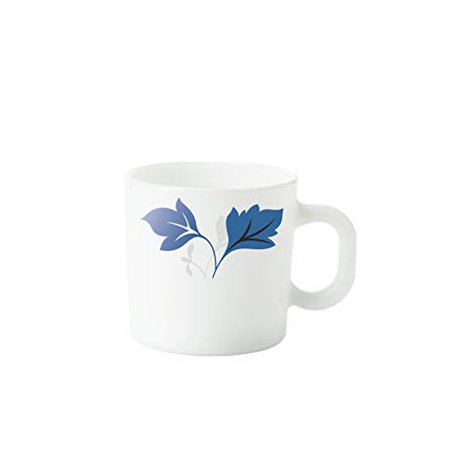 Larah by BOROSIL Opalware Floral Snacks Set - 8Pcs, White - Image 3