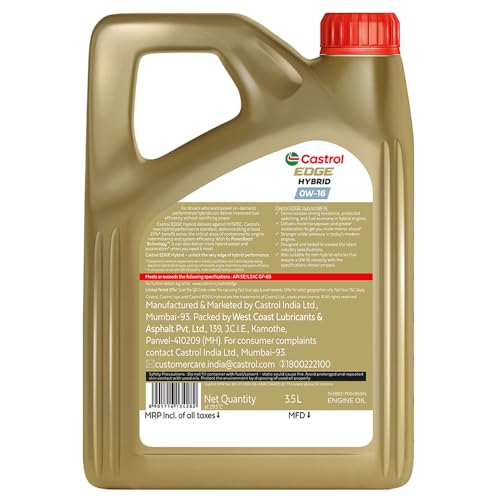 Castrol EDGE Hybrid 0W-16 Advanced