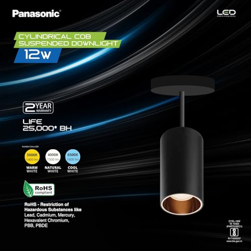 Panasonic 12W Cylindrical Pendant Spotlight