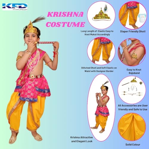 Kaku Fancy Dresses Krishna Costume